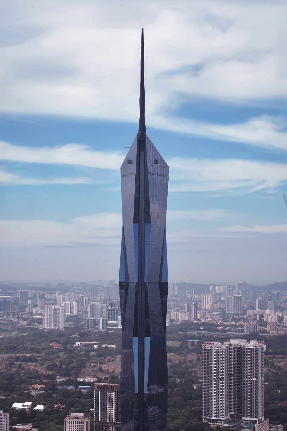 Merdeka 118 over Kuala Lumpur